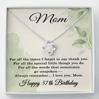 Load image into Gallery viewer, 57th Birthday Gifts for Mom - Mom Necklace for Women
