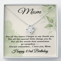 Load image into Gallery viewer, 83rd Birthday Gifts for Mom - Mom Necklace from Daughter
