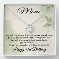 Load image into Gallery viewer, 91st Birthday Gifts for Mom - Mom Necklace for Women
