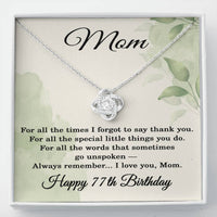 Load image into Gallery viewer, 77th Birthday Gifts for Mom - Mom Necklace for Women
