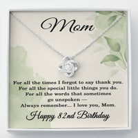 Load image into Gallery viewer, 82nd Birthday Gifts for Mom - Mom Necklace for Women
