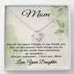 Mom Necklace from Daughter - Mom Birthday Gift from Daughter - Jewelry for Mothers from Daughter