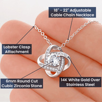 Load image into Gallery viewer, Regalo Para Mi Esposa de Esposo, Collar Nudo de Amor - Spanish Wife Necklace Gift
