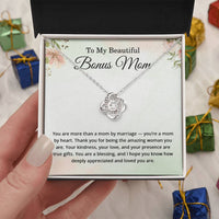Load image into Gallery viewer, To My Beautiful Bonus Mom Necklace, Bonus Mom Gift from Daughter, Stepmom Mothers Day Jewelry

