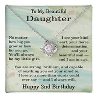 Load image into Gallery viewer, 2nd Birthday Gifts for Daughter - To My Daughter Necklace
