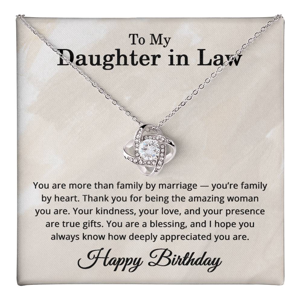 Birthday Gifts for Daughter in Law Adult - To My Daughter-in-Law Necklace