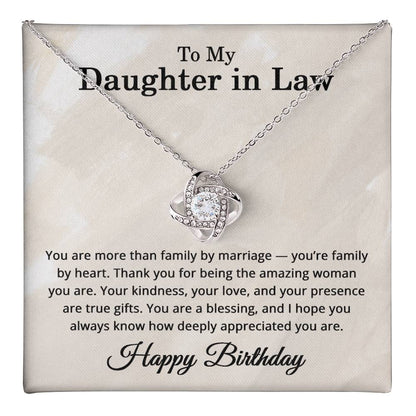 Birthday Gifts for Daughter in Law Adult - To My Daughter-in-Law Necklace