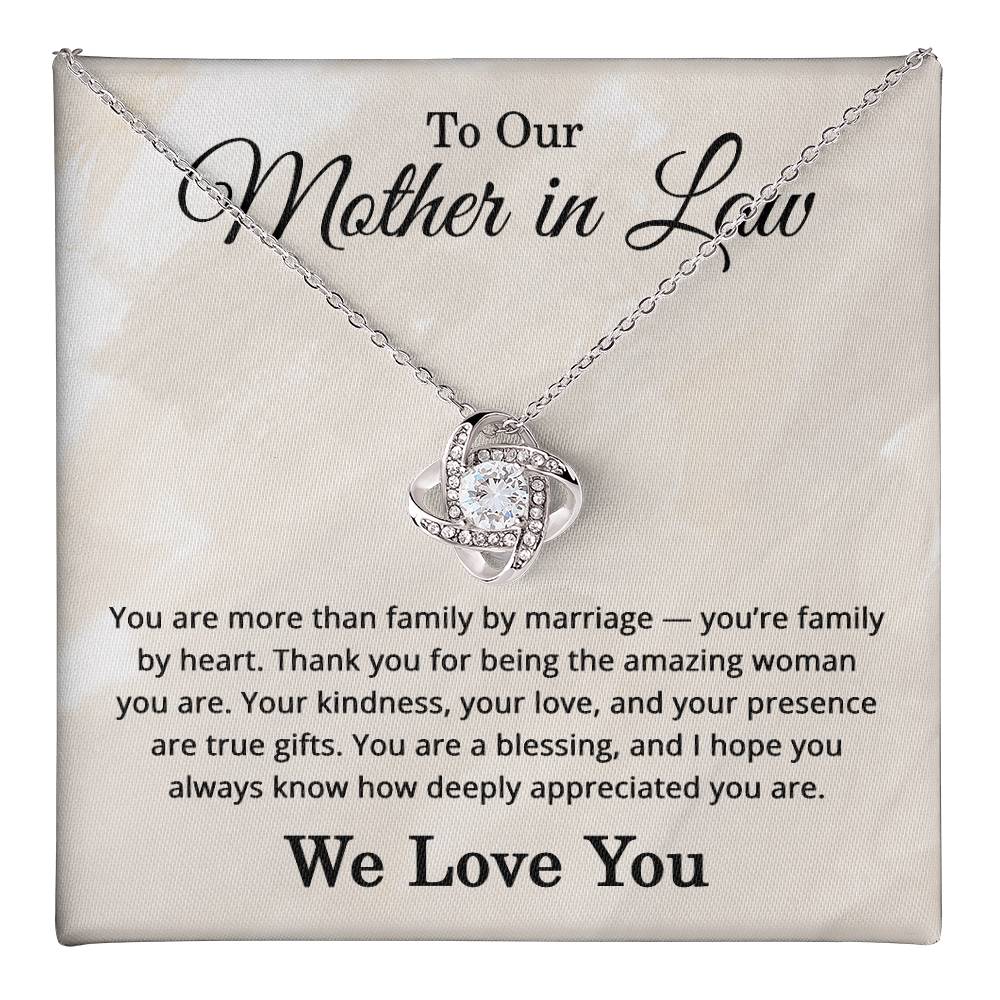 To Our Mother in Law Necklace - Mother in Law Gifts from All of Us