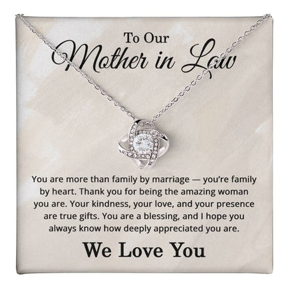 To Our Mother in Law Necklace - Mother in Law Gifts from All of Us