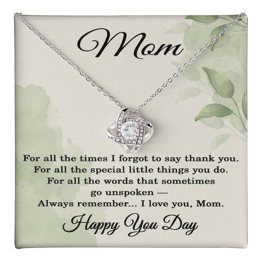 Happy You Day Gifts for Mom - Happy Birthday Necklace for Mom - Happy Birthday Jewelry for Mothers