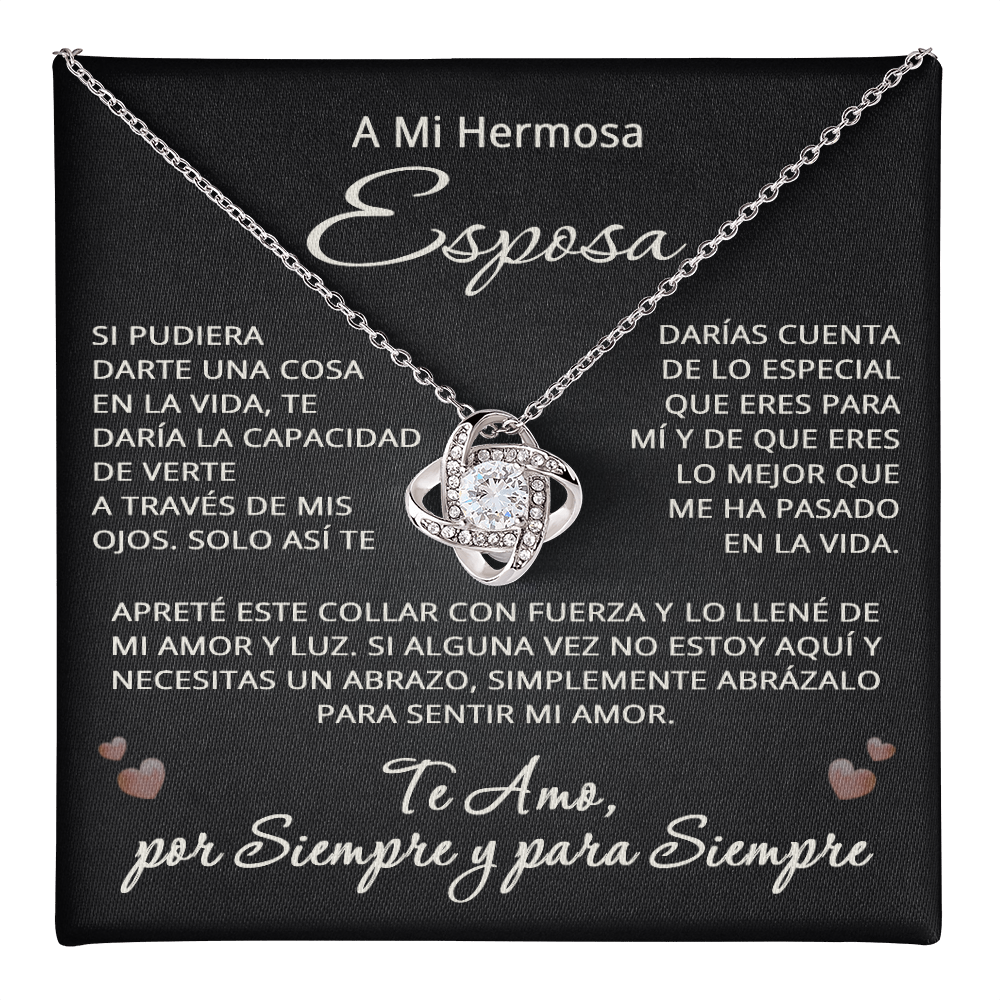 A Mi Esposa Collar Para Mi Hermosa Esposa Joyas para Cumpleaños, Navidad y Aniversario To My Wife Necklace in Spanish Birthday Christmas Anniversary Jewelry