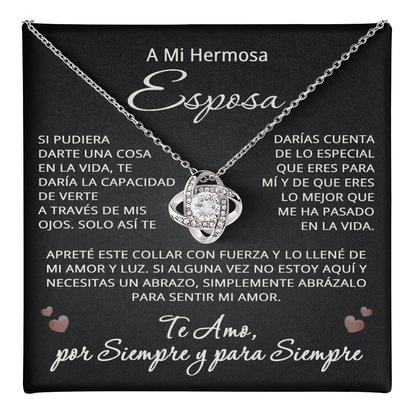 A Mi Esposa Collar Para Mi Hermosa Esposa Joyas para Cumpleaños, Navidad y Aniversario To My Wife Necklace in Spanish Birthday Christmas Anniversary Jewelry