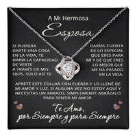 Load image into Gallery viewer, Regalo Para Mi Esposa de Esposo, Collar Nudo de Amor - Spanish Wife Necklace Gift
