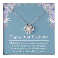 Load image into Gallery viewer, 91st Birthday Gifts for Women Best Friend Gift for Her 91 Year Old Birthday Necklace
