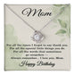 Birthday Gift Ideas for Mom - Happy Birthday Necklace for Mom - Happy Birthday Jewelry for Mothers