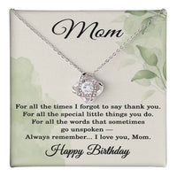Load image into Gallery viewer, To My Mom Necklace - Birthday Gifts for Mom - Birthday Jewelry for Mothers from Daughters

