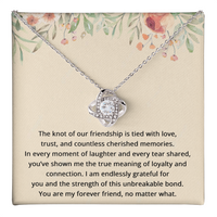 Load image into Gallery viewer, Best Friend Birthday Gifts for Her Best Friend Necklace Friendship Jewelry The Knot Of Jewelry Bestie Christmas Gift BFF
