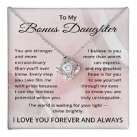 Load image into Gallery viewer, To My Bonus Daughter Necklace
