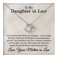 Load image into Gallery viewer, To My Daughter in Law Gifts from Mother in Law - To My Daughter-in-Law Necklace from Mother-in-Law
