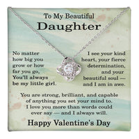 Load image into Gallery viewer, Daughter Valentines Day Necklace for Daughter from Dad
