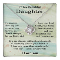 Load image into Gallery viewer, To My Daughter Necklace from Dad and Mom - Christmas Gifts for Daughter Unique
