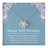 Load image into Gallery viewer, 80th Birthday Gifts for Women Best Friend Gift for Her 80 Year Old Birthday Necklace
