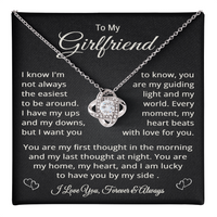 Load image into Gallery viewer, To My Girlfriend Necklace for Women, Jewelry for Birthday, Christmas, Valentine's Day, or Anniversary - Love Knot Pendant

