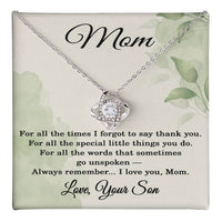 Load image into Gallery viewer, Mom Gift from Son - To My Mom Necklace from Son
