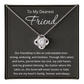 To My Friend Necklace for Women Friendship Necklace The Knot Of Bestie Jewelry BFF Gift Love Knot Pendant