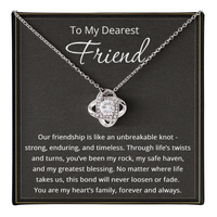 Load image into Gallery viewer, To My Friend Necklace for Women Friendship Necklace The Knot Of Bestie Jewelry BFF Gift Love Knot Pendant
