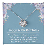 Load image into Gallery viewer, Regalo Para Mujer De 50 Años - 50th Birthday Gifts for Women - Best Friend Necklace for Her
