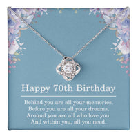 Load image into Gallery viewer, Regalo Para Mujer De 70 Años - 70th Birthday Gifts for Women - Best Friend Neclace for Her
