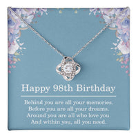 Load image into Gallery viewer, 98th Birthday Gifts for Women Best Friend Gift for Her 98 Year Old Birthday Necklace
