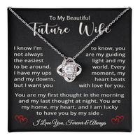Load image into Gallery viewer, To My Future Wife Necklace, Bride to Be Jewelry for Wedding Day, Anniversary - Love Knot Pendant for Fiancée
