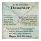 45th Birthday Gifts for Daughter - 45th Birthday Necklace for Daughter - Birthday Gift Ideas for 45 Year Old Daughter