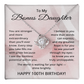 100th Birthday Gifts for Bonus Daughter - 100th Birthday Necklace for Stepdaughter - To My Step Daughter Necklace