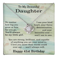 Load image into Gallery viewer, 41st Birthday Gifts for Daughter - To My Daughter Necklace
