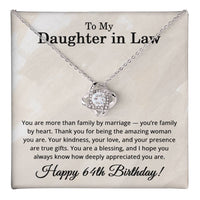Load image into Gallery viewer, 64th Birthday Gifts for Daughter in Law - To My Daughter in Law Necklace
