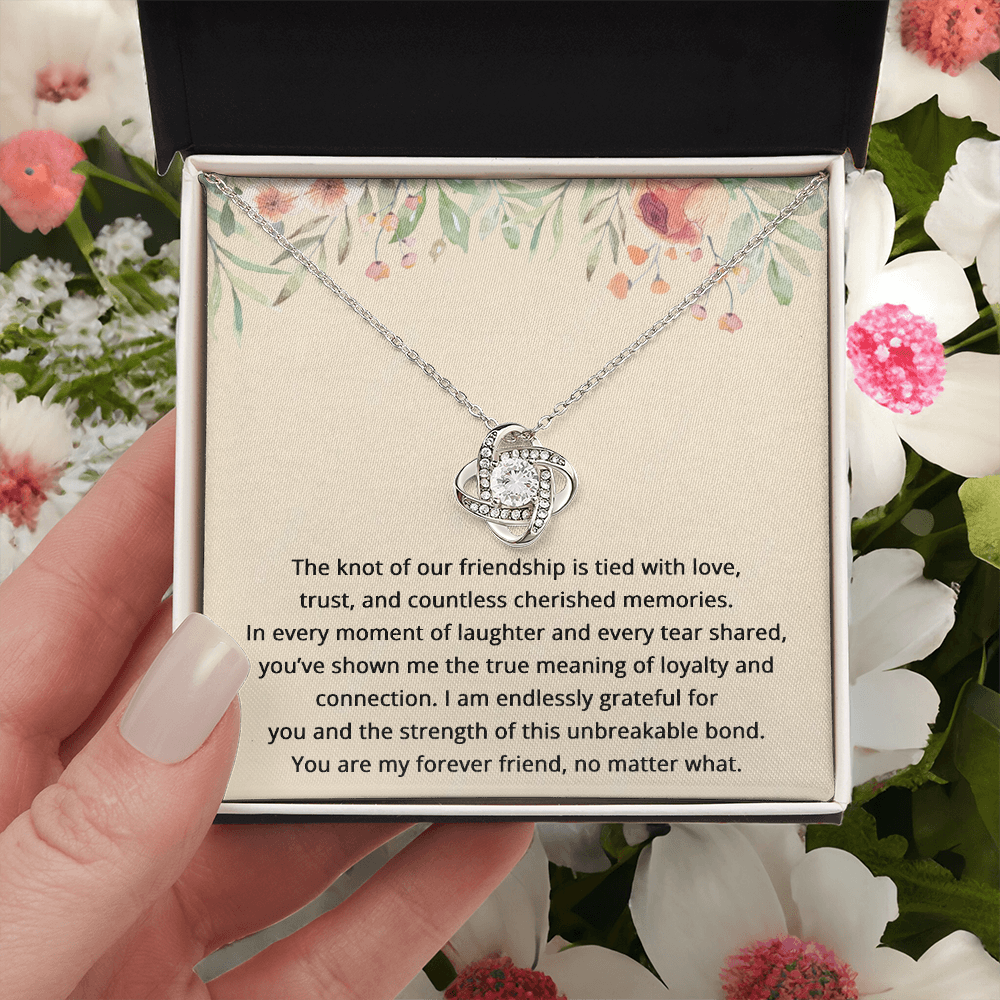 Best Friend Birthday Gifts for Her Best Friend Necklace Friendship Jewelry The Knot Of Jewelry Bestie Christmas Gift BFF