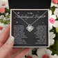To My Unbiological Sister Necklace for Women Best Friend Gifts for Christmas Bestie Birthday Step Sister Gift for Her Bonus Sister Friendship BFF Sister-in-Law Gift