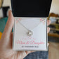 Mom Love Knot Necklace – Mother’s Day, Birthday, or Christmas Gift from Daughter – Mother and Daughter Pendant for an Unbreakable Bond