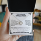 Single Mom Gift - To My Single Mom Necklace – Mother's Day Gift for Single Mom, Single Mom Christmas Gift - Birthday Gifts for Single Moms