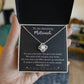 Matriarch Necklace Birthday Christmas Gift Gold over Stainless Steel Love Knot Pendant To My Matriarch Thank You