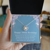 Load image into Gallery viewer, 100th Birthday Gifts for Women Best Friend Gift for Her 100 Year Old Birthday Necklace
