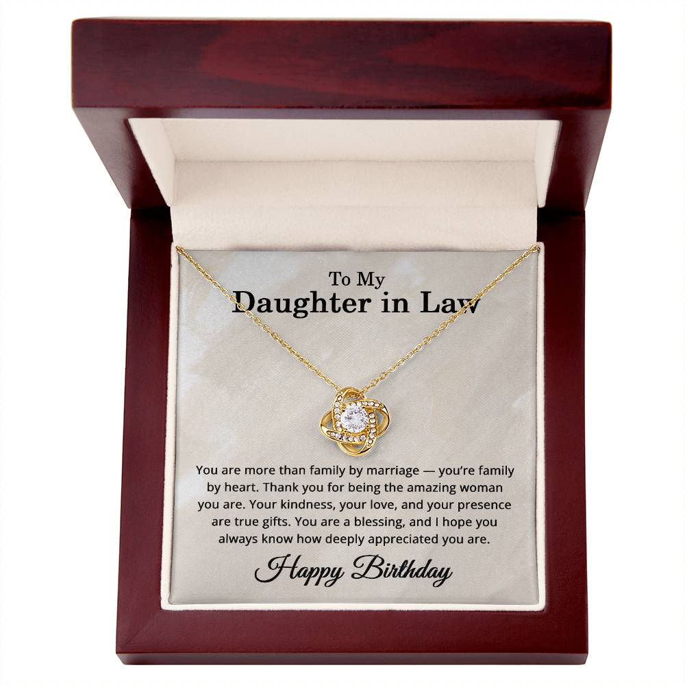 Birthday Gifts for Daughter in Law Adult - To My Daughter-in-Law Necklace