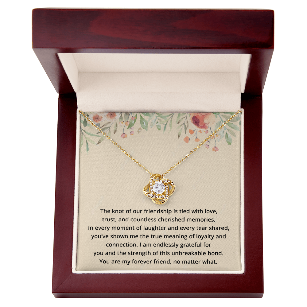 Best Friend Birthday Gifts for Her Best Friend Necklace Friendship Jewelry The Knot Of Jewelry Bestie Christmas Gift BFF