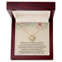 Load image into Gallery viewer, Best Friend Birthday Gifts for Her Best Friend Necklace Friendship Jewelry The Knot Of Jewelry Bestie Christmas Gift BFF
