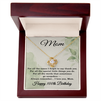 Load image into Gallery viewer, 100th Birthday Gifts for Mom - Mom Necklace for Women
