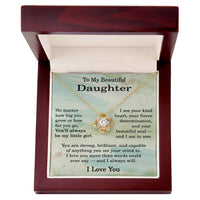 Load image into Gallery viewer, To My Daughter Necklace from Dad and Mom - Christmas Gifts for Daughter Unique
