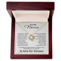 Load image into Gallery viewer, Regalo Para Novia Cumpleaños Regalo De Aniversario Romántico en Español Collar Love Knot
